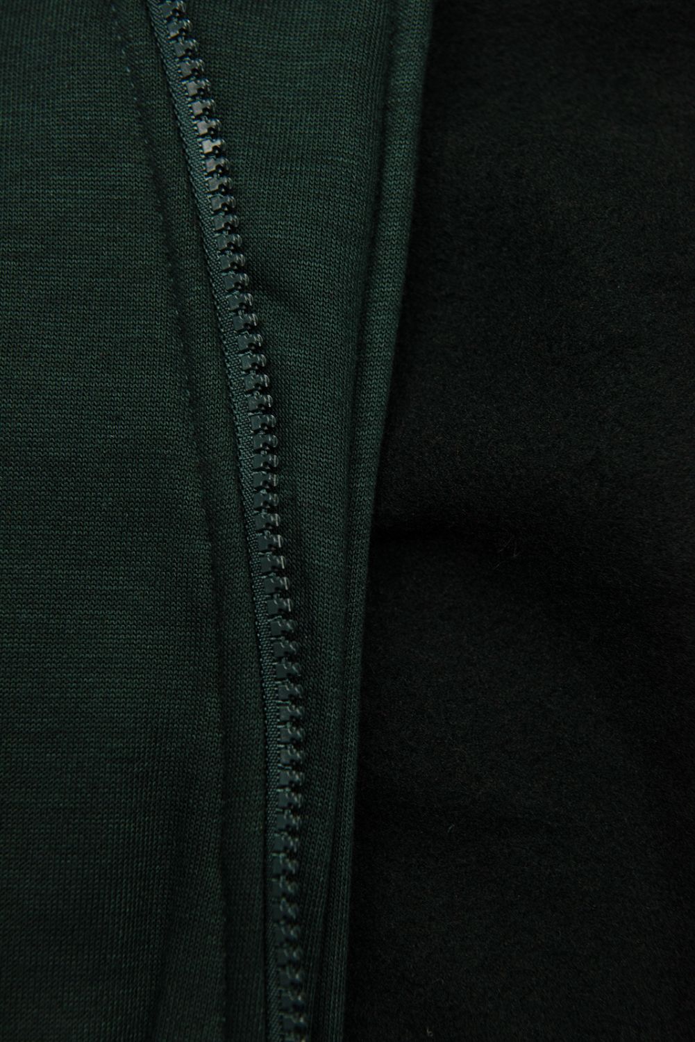 Sweatjacke mit bedrucktes Futter in der Kapuze smaragdgrün