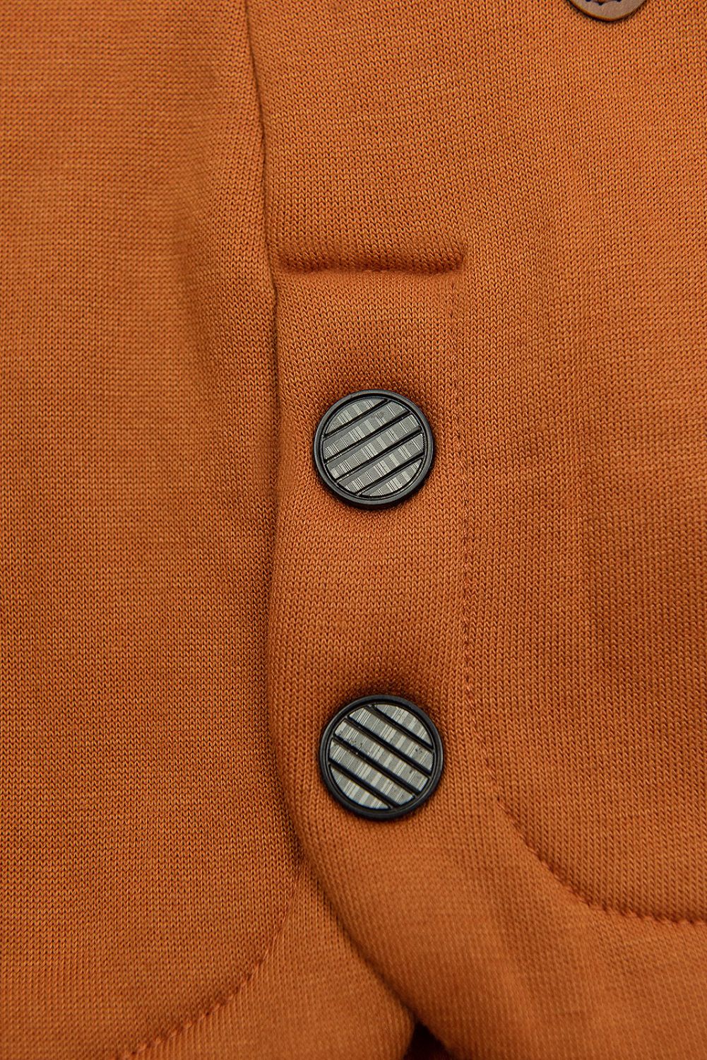 LHD Sweatjacke mit Gummi in der Taille terrakotta