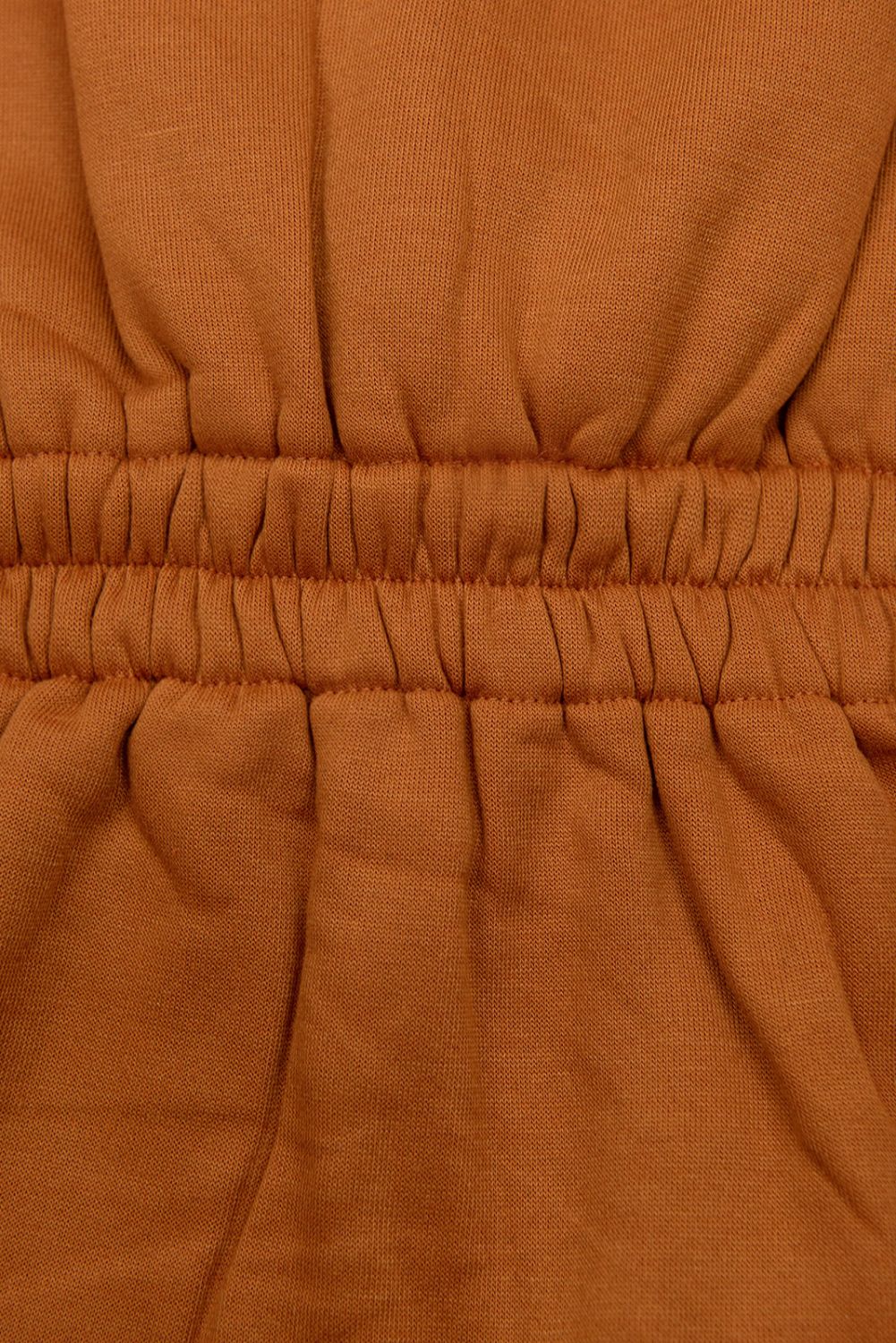 LHD Sweatjacke mit Gummi in der Taille terrakotta