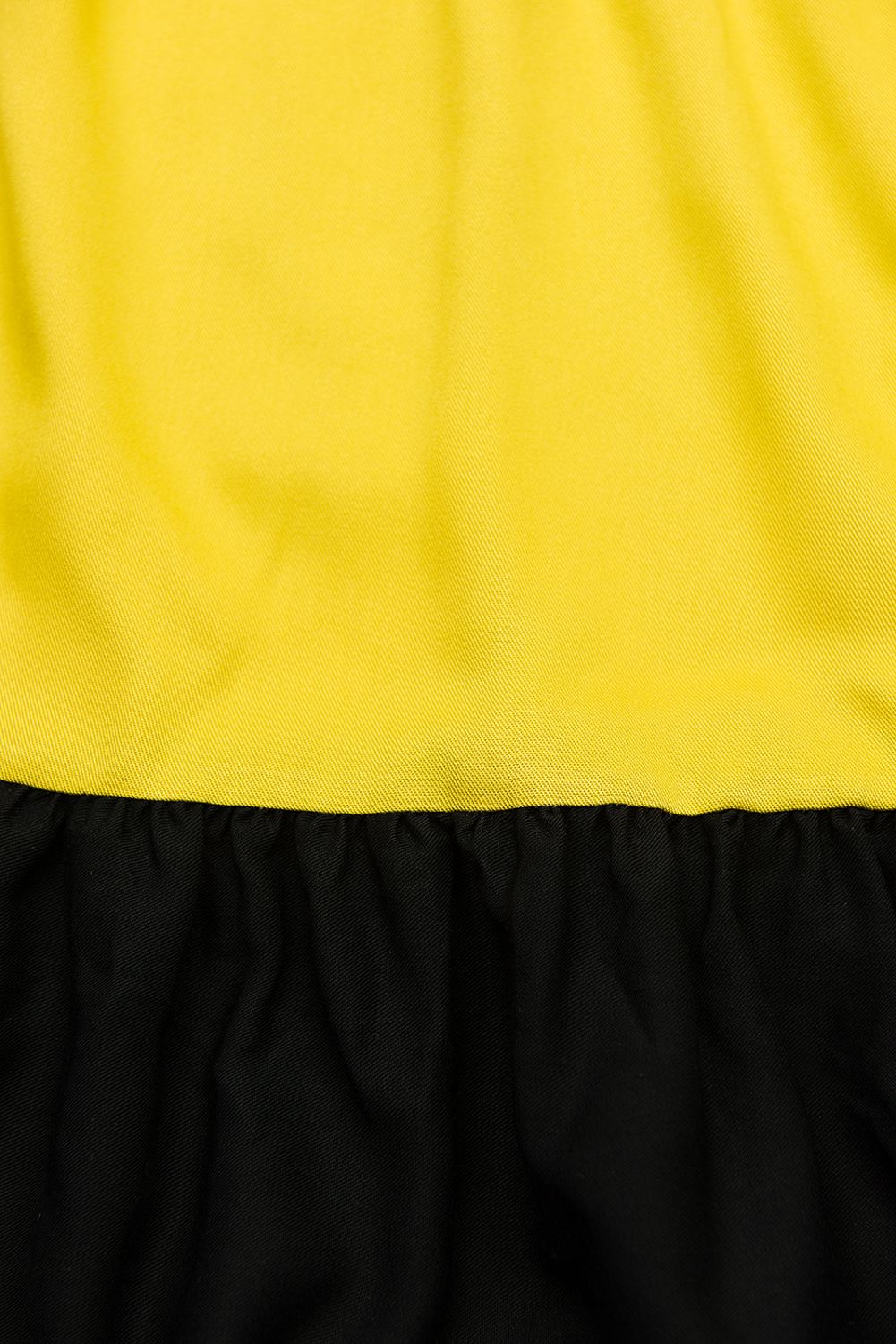Kleid mit Color-Blocking-Optik gelb/schwarz