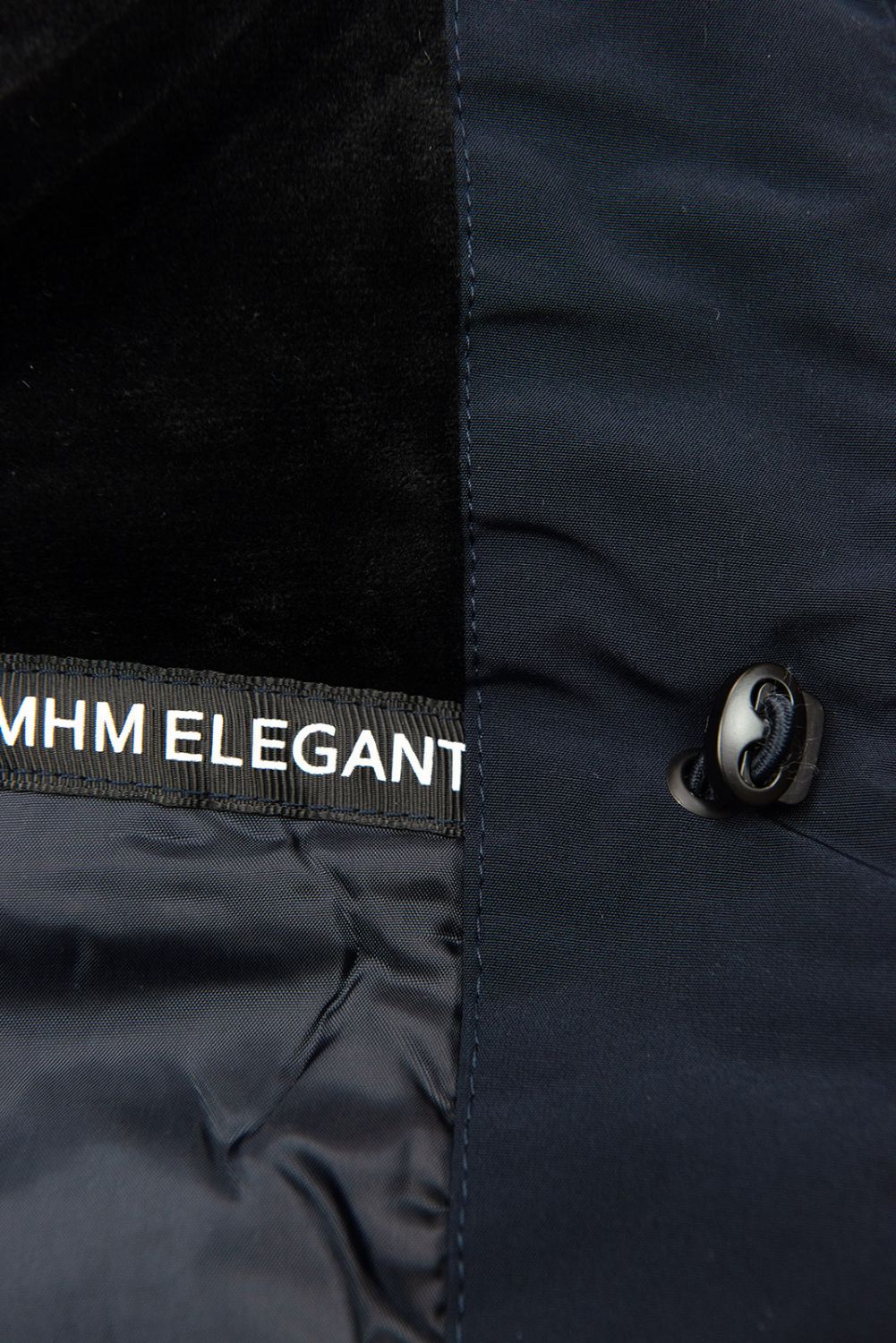 Parkajacke für Winter mit Kunstfell dunkelblau