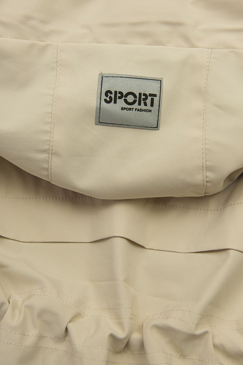 Übergangsparka für Damen mit abnehmbarer Kapuze Beige