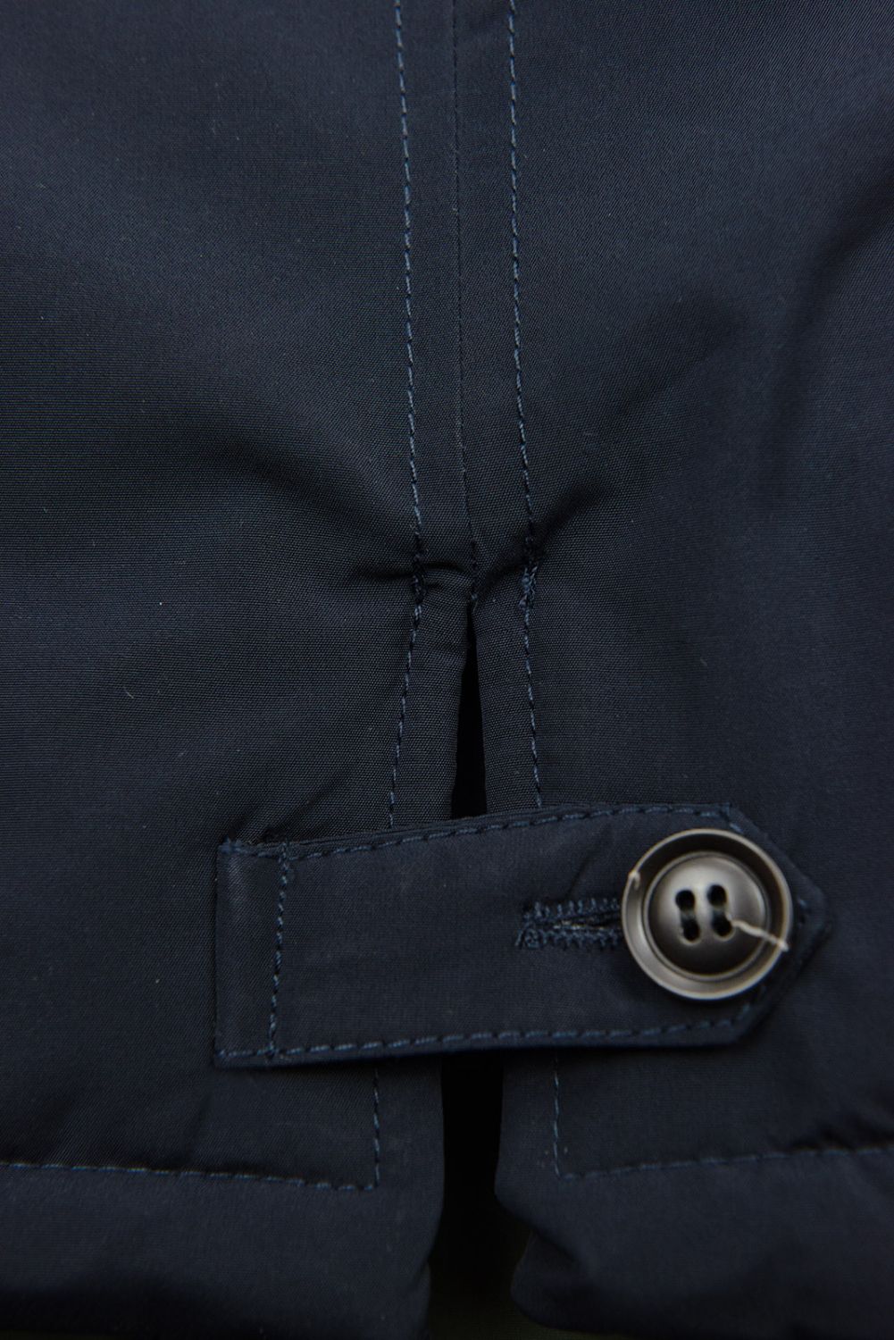 Parkajacke für Winter mit Kunstfell dunkelblau