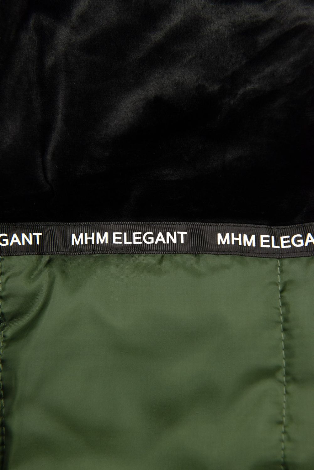 Parkajacke für Winter mit Kunstfell armygrün