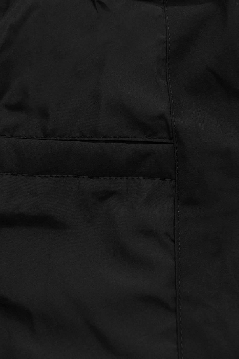 Übergangsparka für Damen mit abnehmbarer Kapuze Schwarz