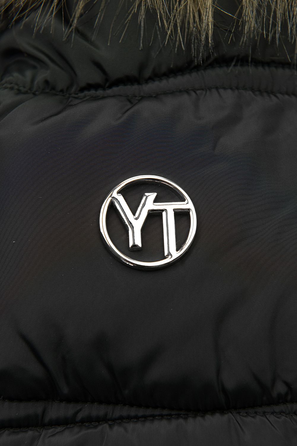 Winterjacke mit Gürtel Schwarz