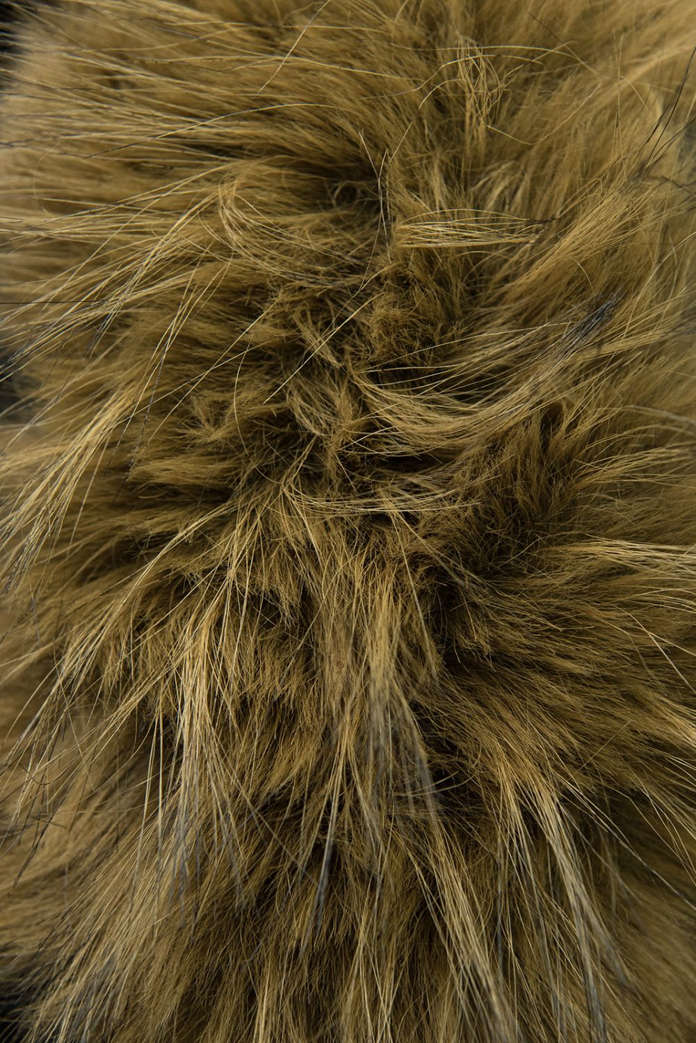 Winterjacke mit Gürtel Braun