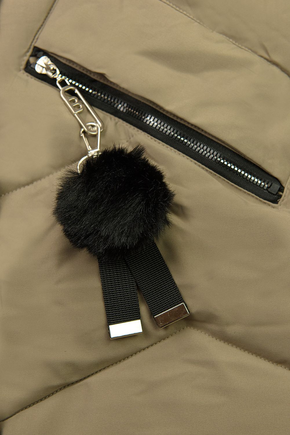 Winterjacke mit Kapuze FROST Beige