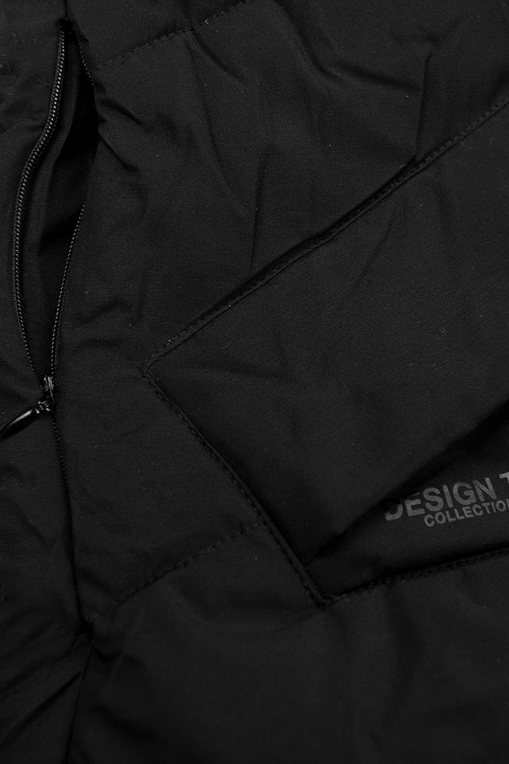 Winterjacke mit Kapuze FROST Schwarz