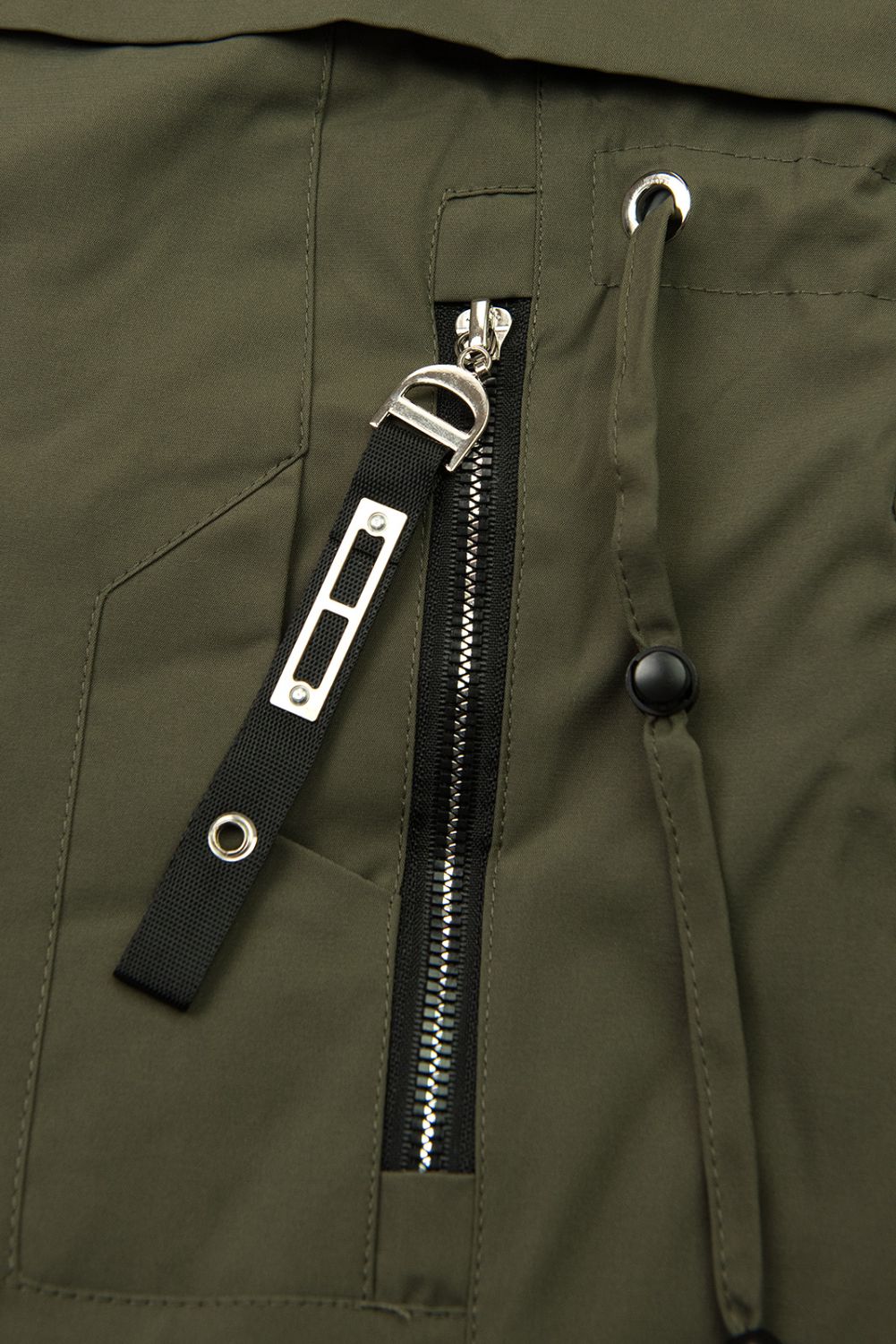 Damen Winterparka mit Taillenzug Army