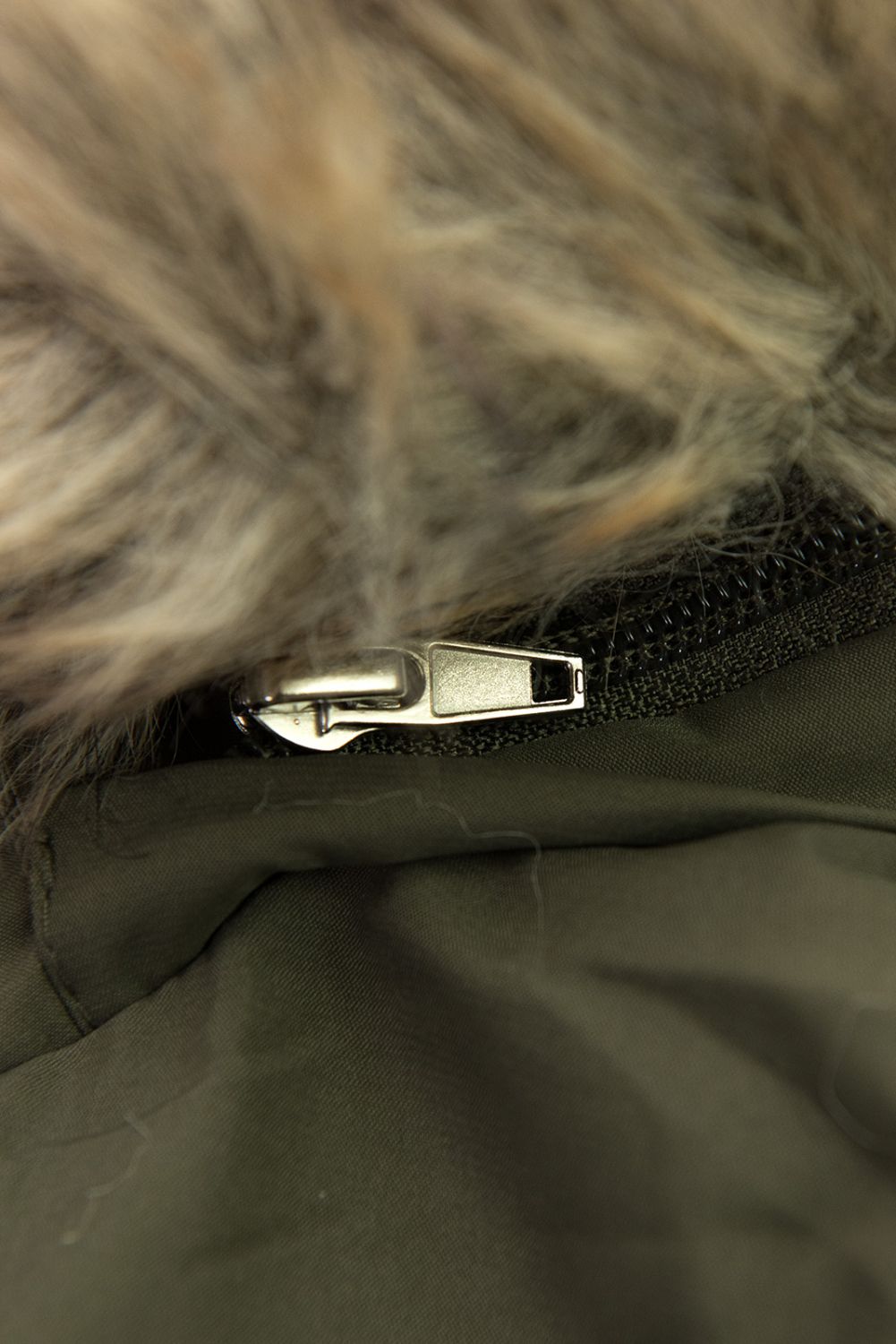 Damen Winterparka mit Taillenzug Army