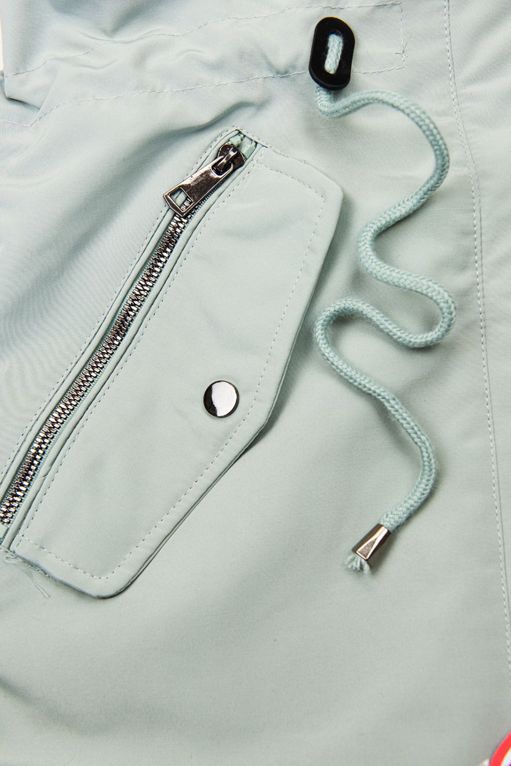 Parka mit Tunnelzug zum Einstellen der Weite jade