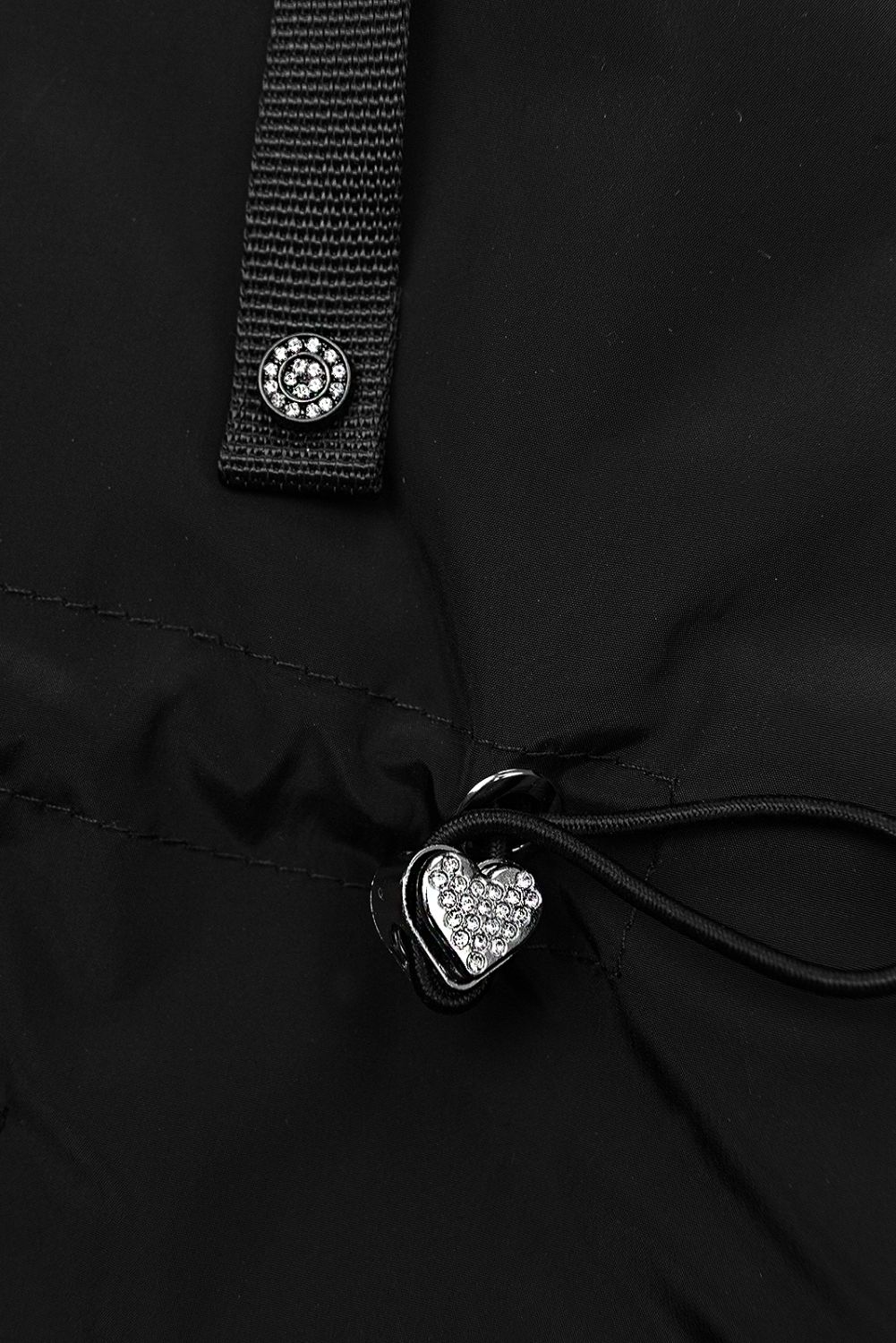 Übergangsjacke mit Kapuze Schwarz