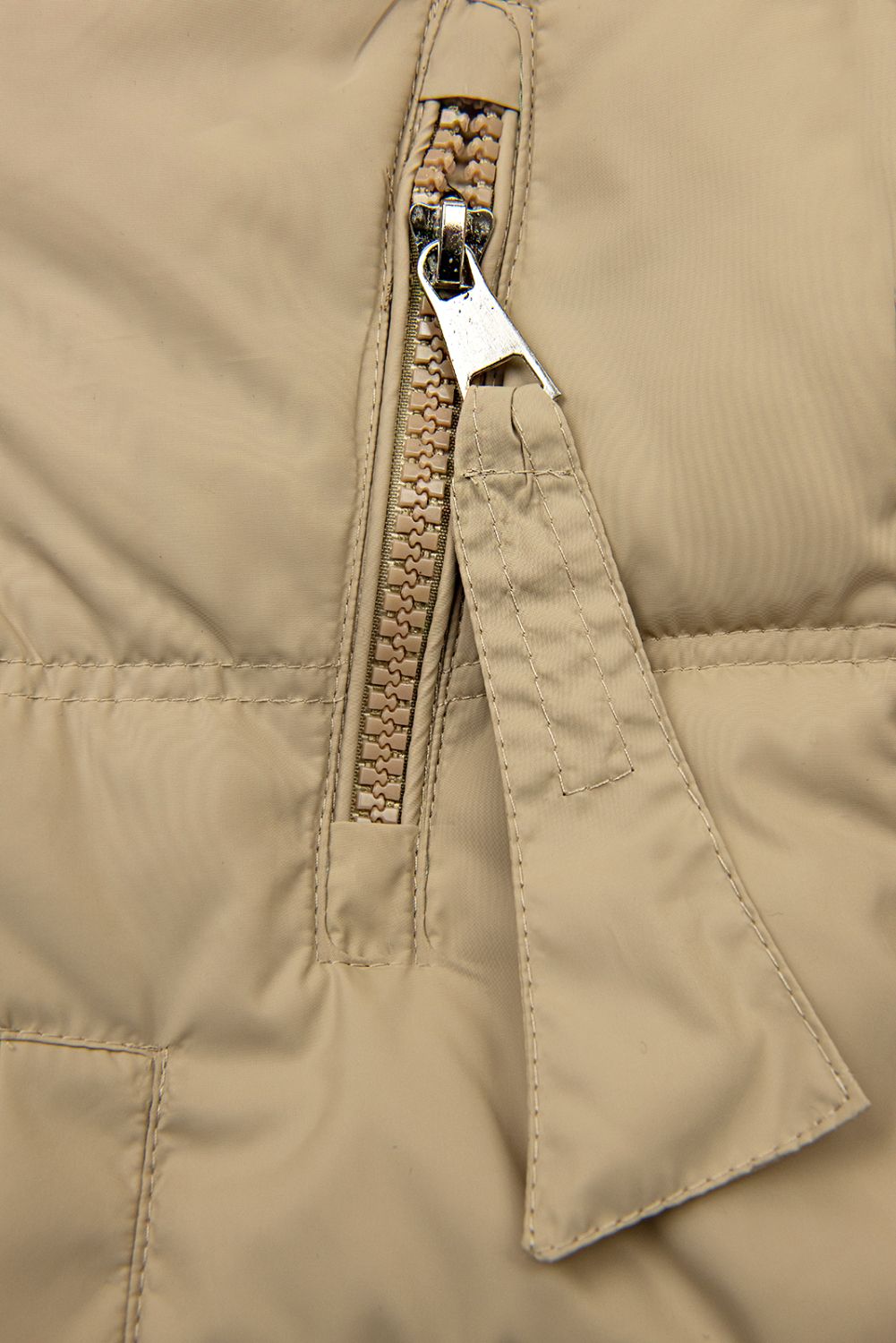 Kurzjacke im lässigen Fit Dark Beige