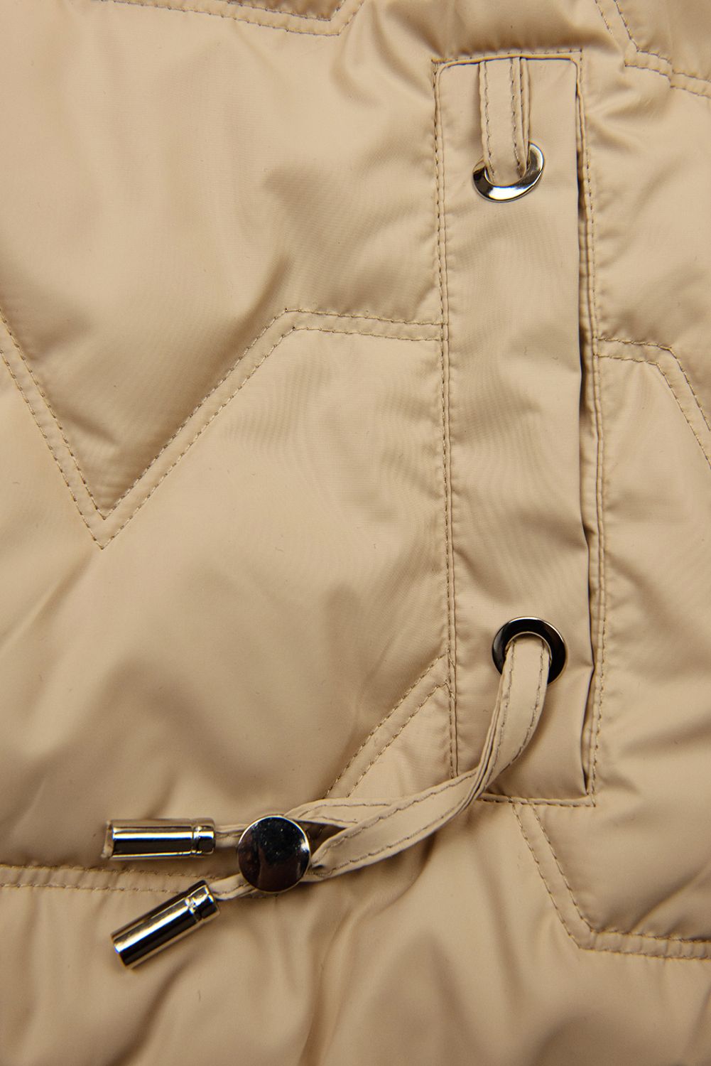 Kurzjacke mit Karomuster Beige