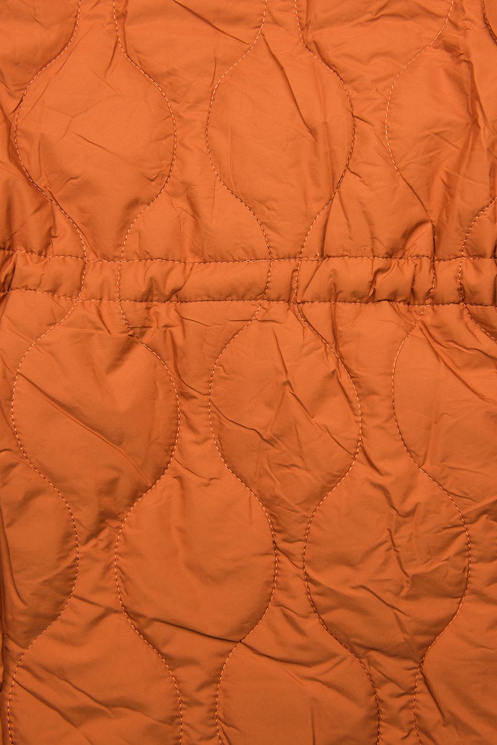 Parkajacke in gesteppter Optik orange/schwarz