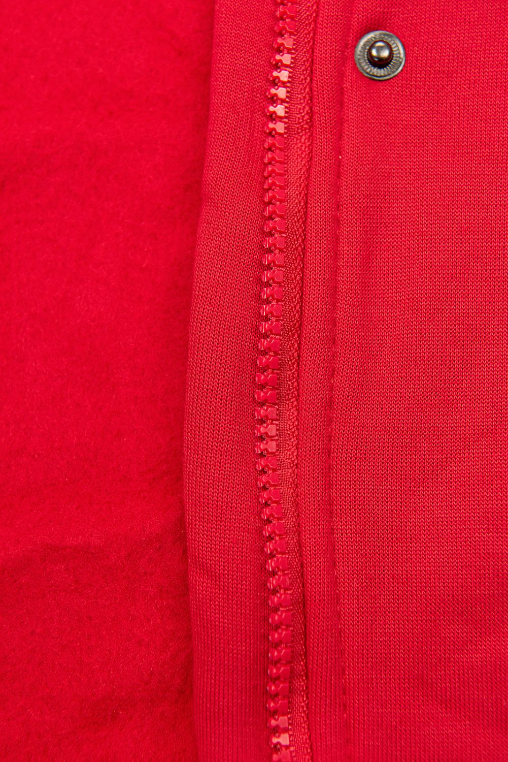 Sweatmantel mit Kapuze rot