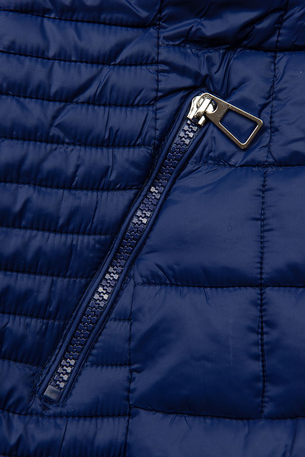 Steppjacke mit abnehmbarer Kapuze Blau