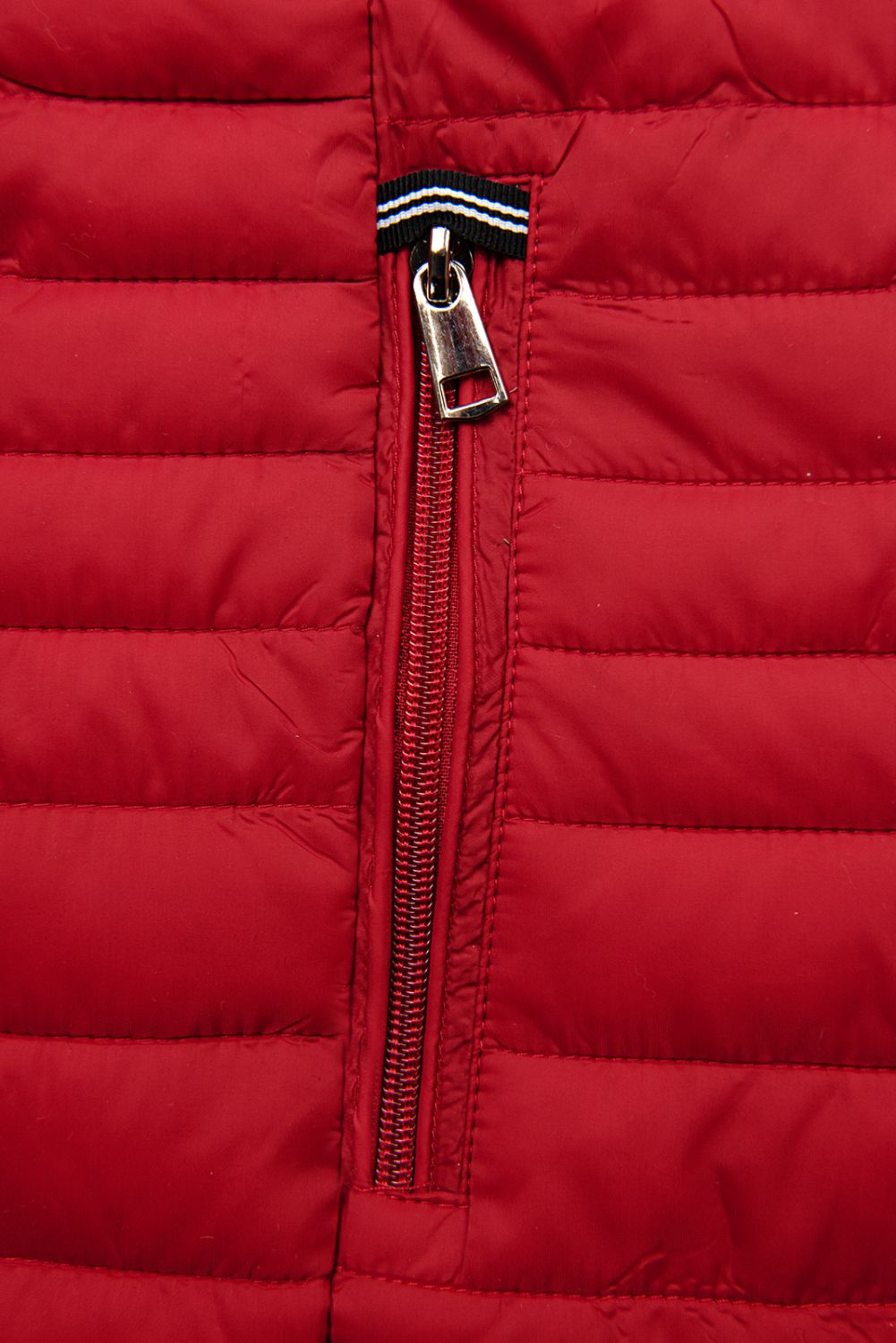 Steppjacke mit Kapuze Rot