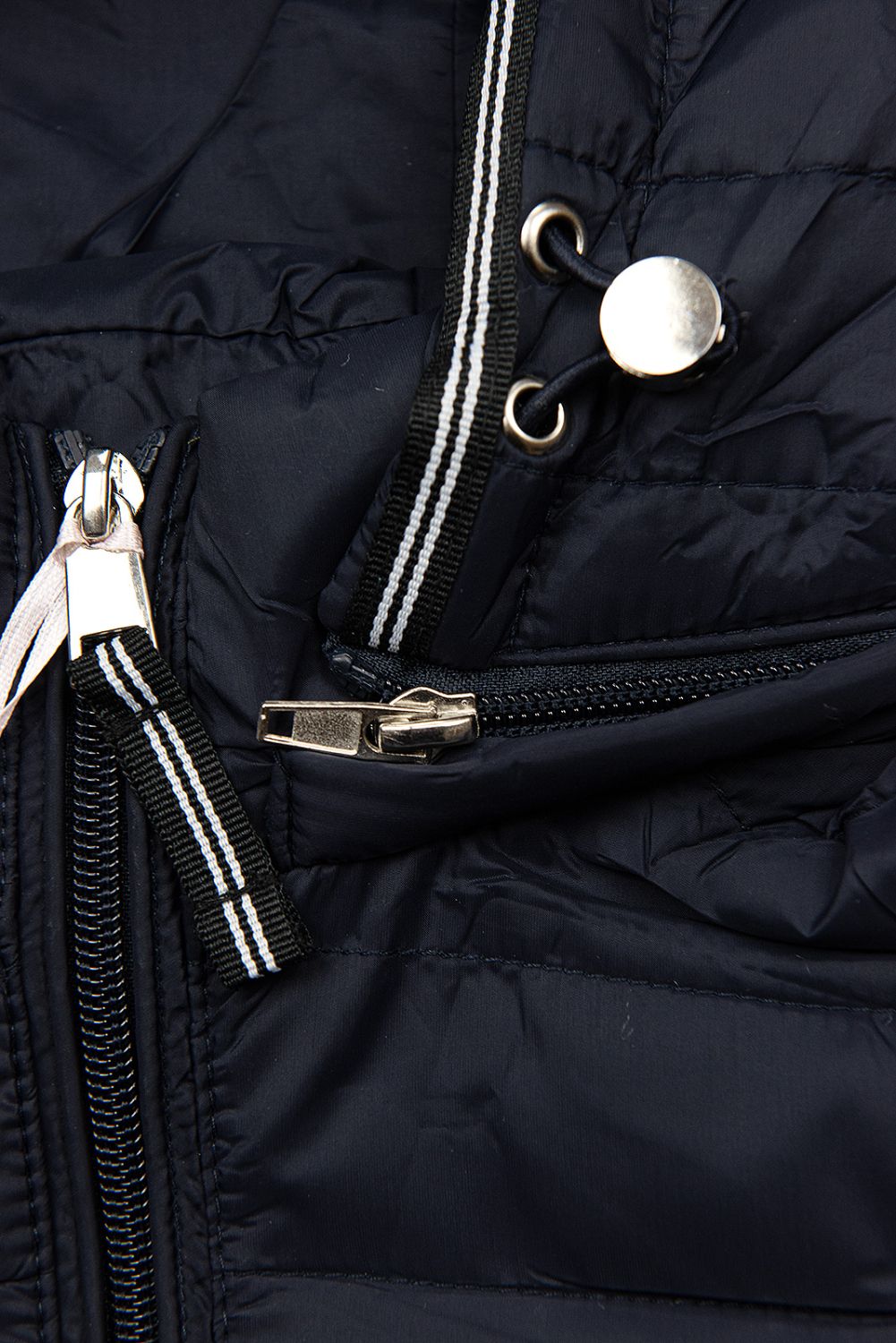 Steppjacke mit Kapuze Dunkelblau