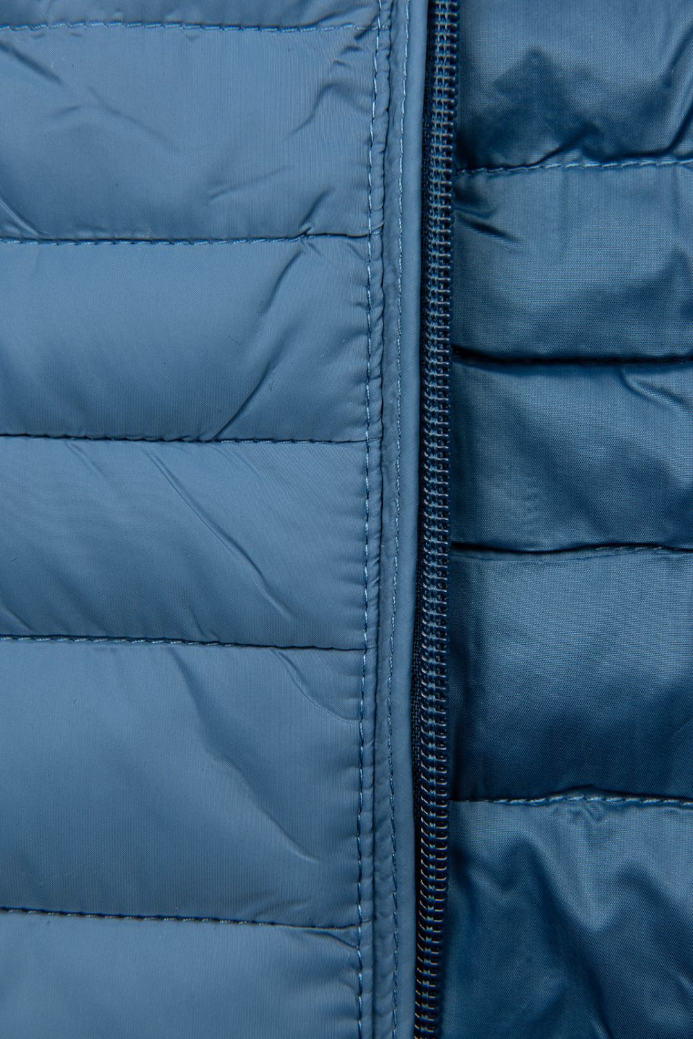 Steppjacke mit Kapuze Himmelblau