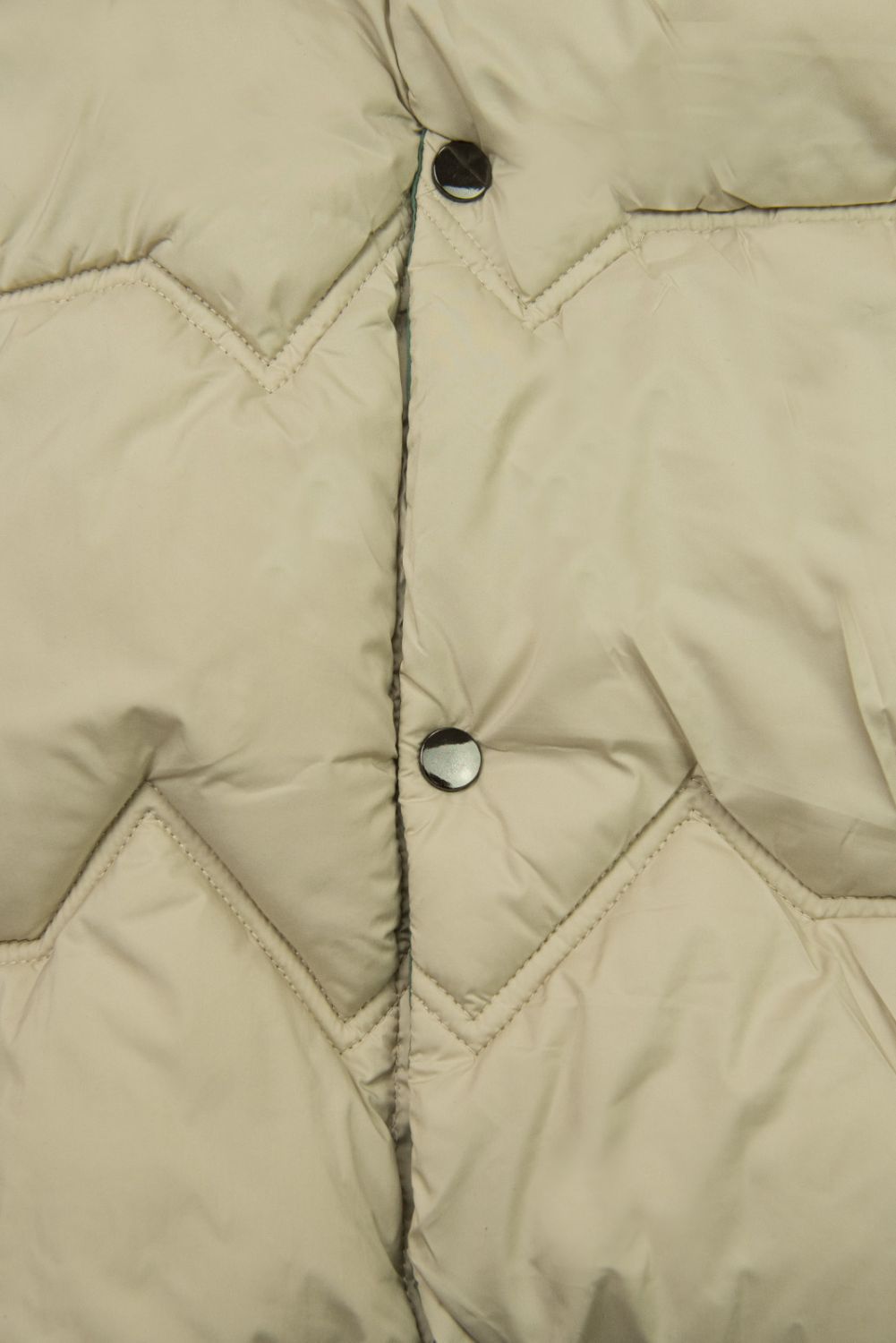 Doppelseitiger Wintermantel Beige/Grün