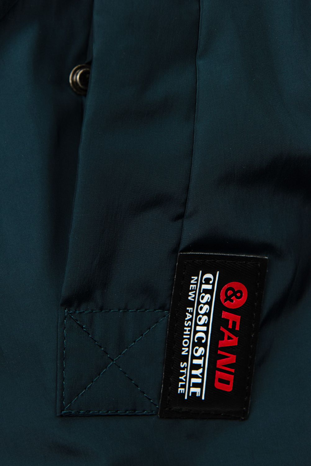 Leicht Mantel mit Kapuze Smaragdgrün