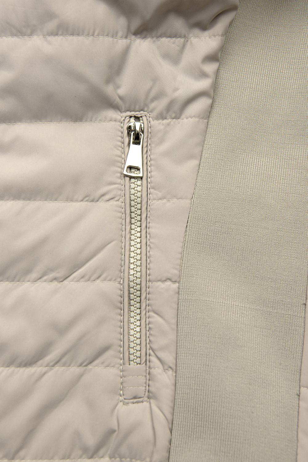 Beidseitig tragbare Jacke in Beige