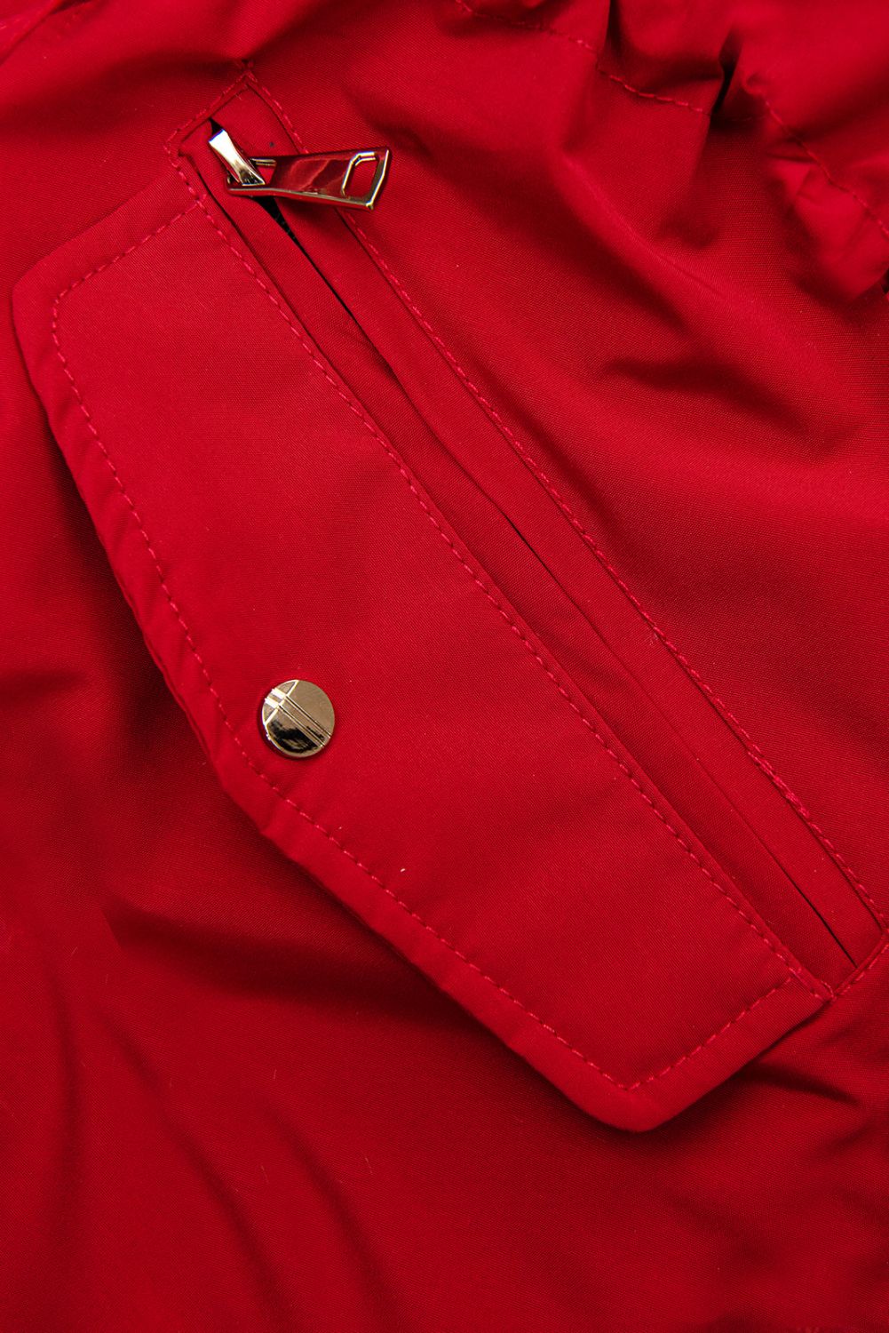 Wendejacke mit abnehmbarer Kapuze Rot/Schwarz