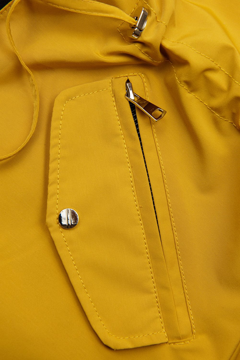 Wendejacke mit abnehmbarer Kapuze Gelb/Schwarz