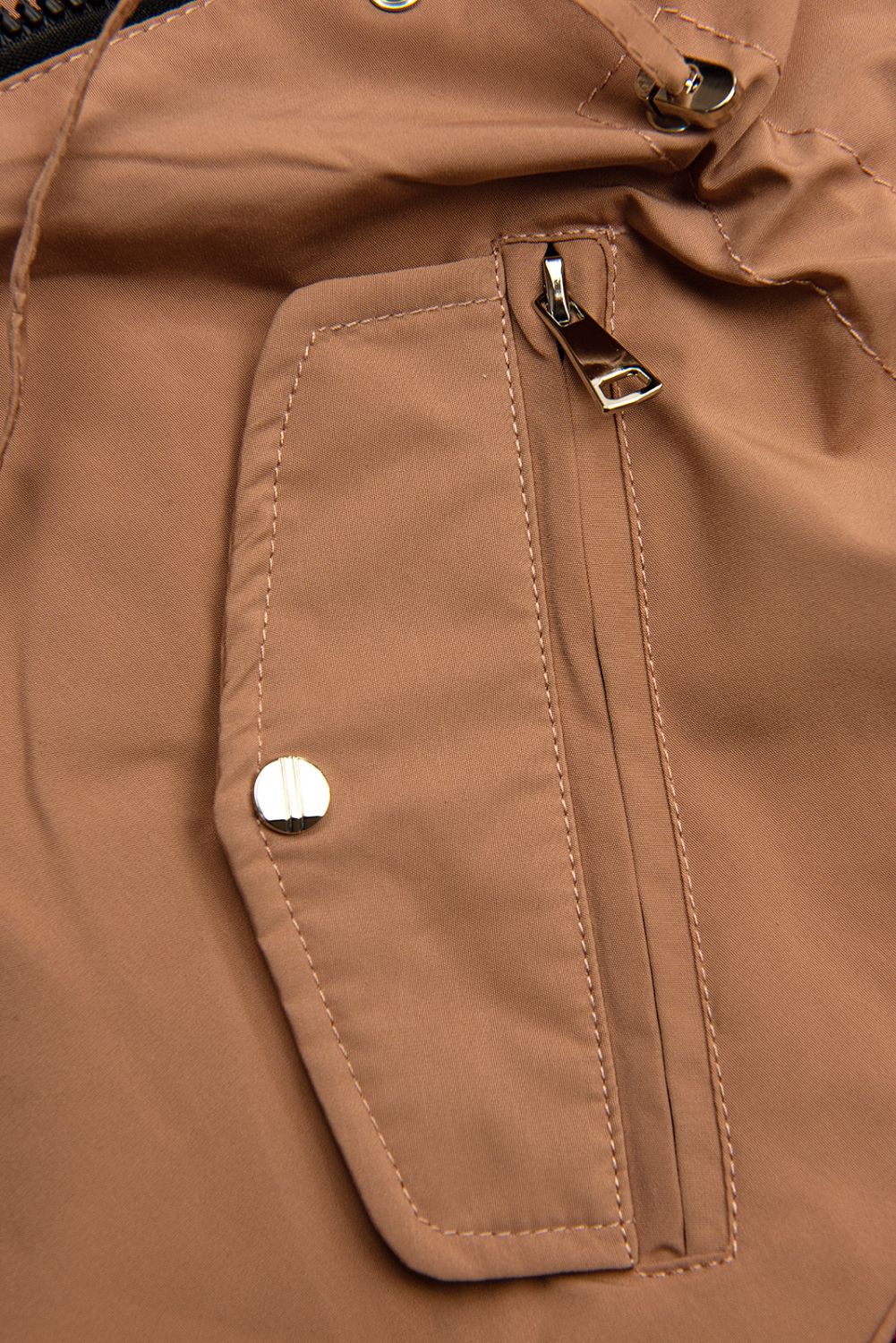 Wendejacke mit abnehmbarer Kapuze Beigerot/Schwarz