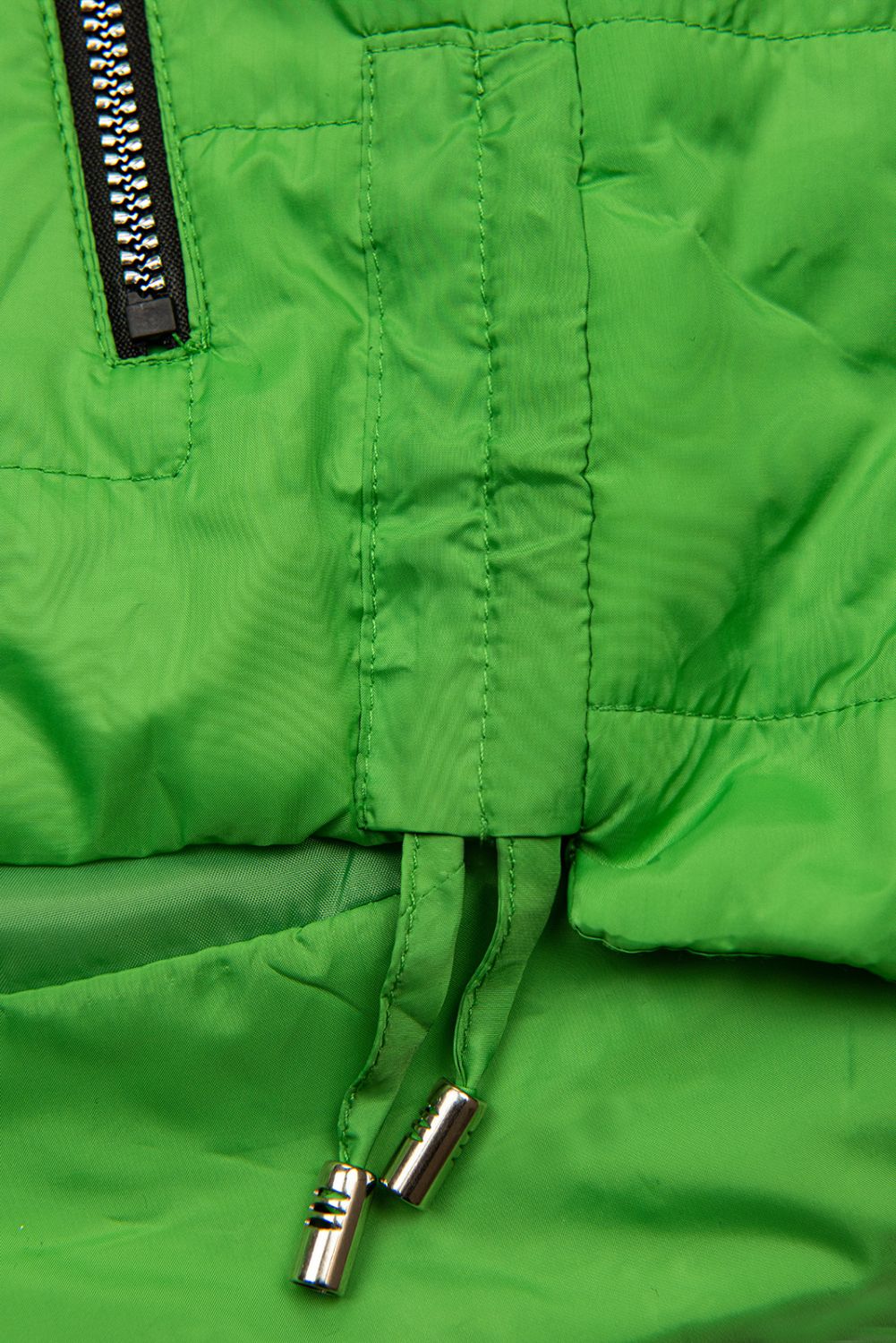 Steppjacke mit Kapuze Grün