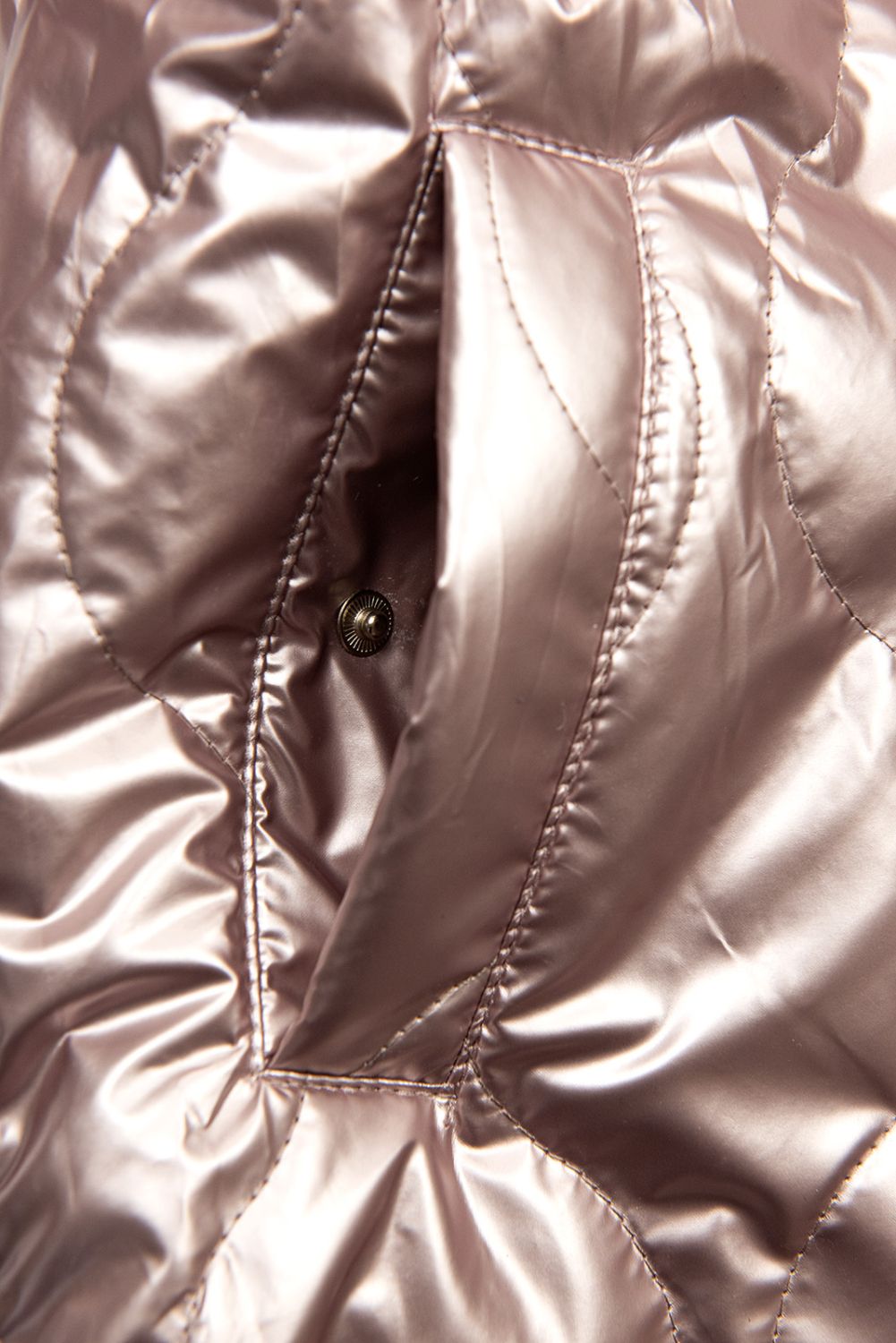 Jacke im glänzenden Design Rosa