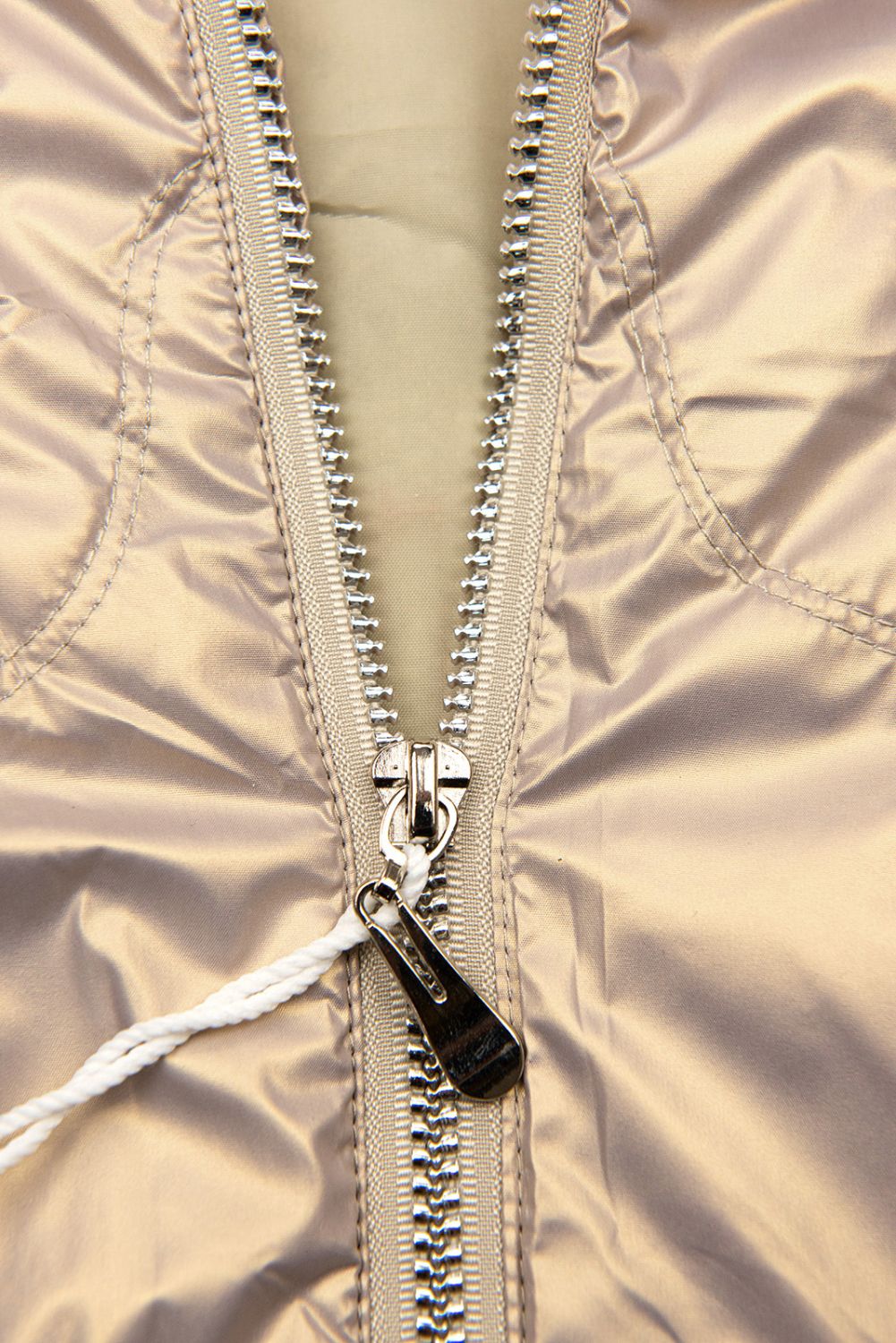 Jacke mit Kapuze Champagne Gold