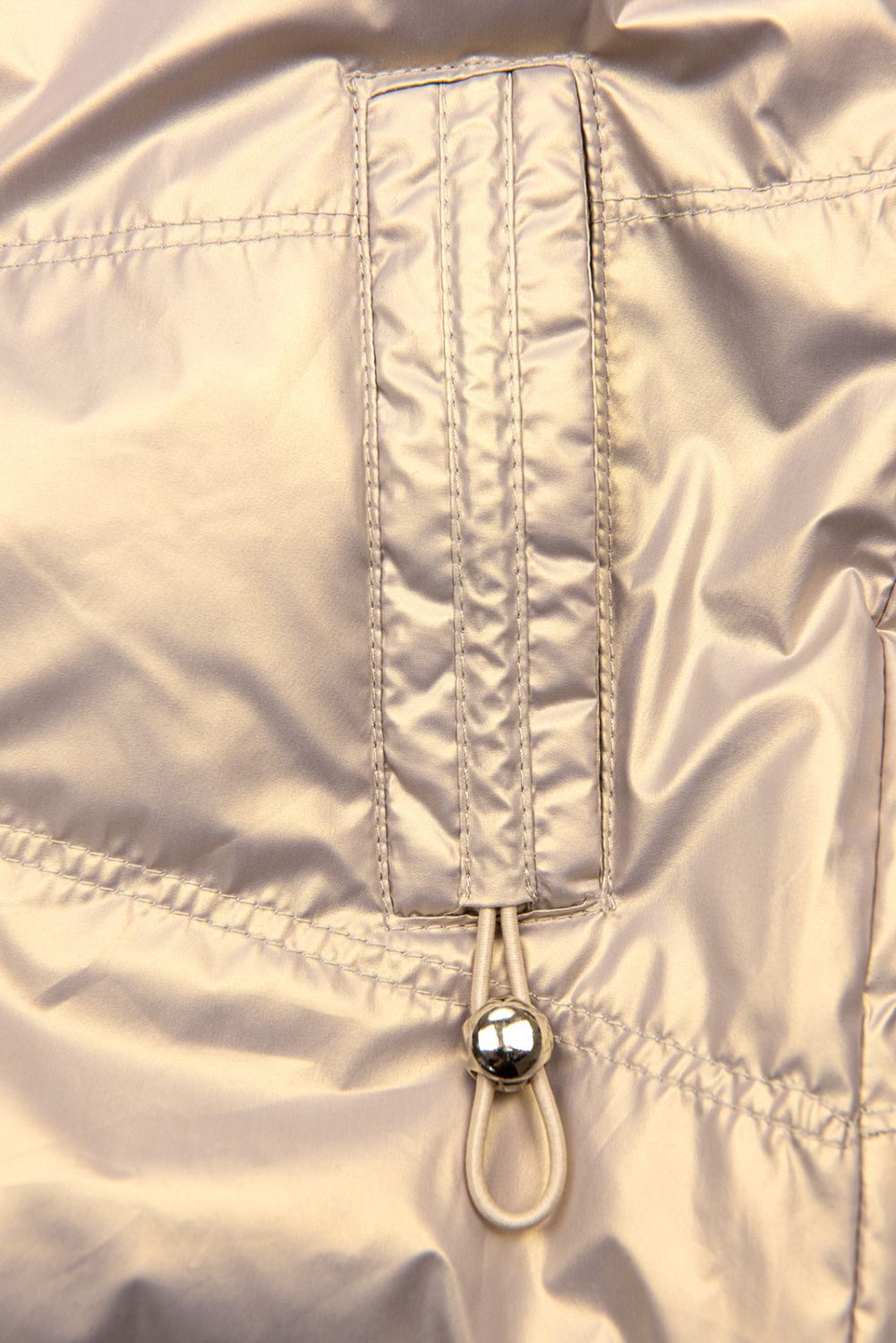 Jacke mit Kapuze Champagne Gold