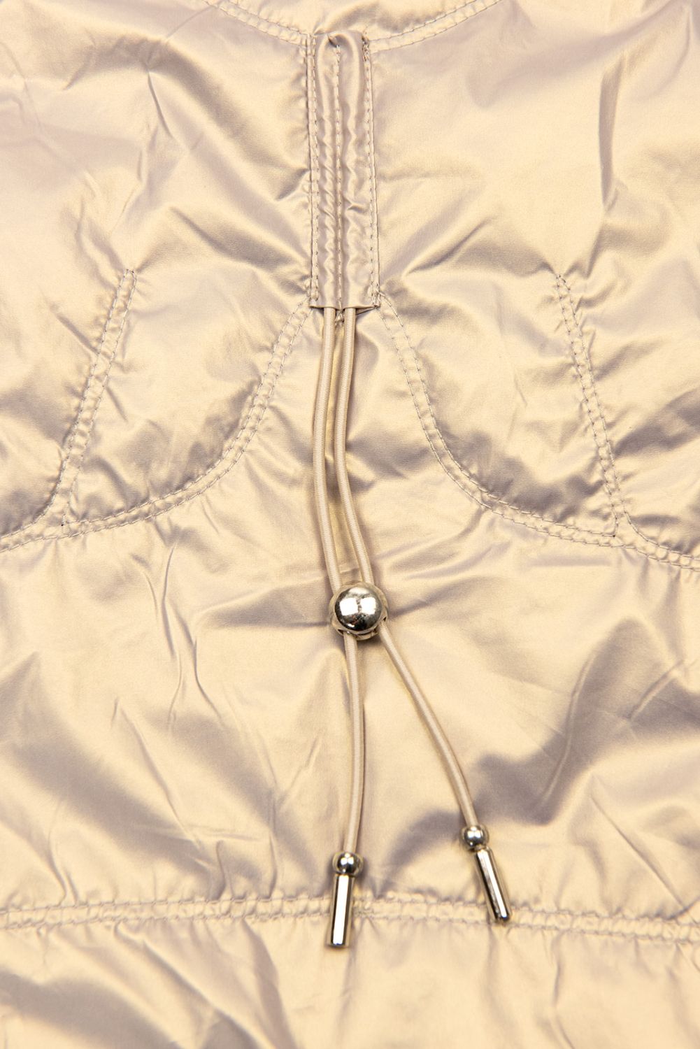 Jacke mit Kapuze Champagne Gold