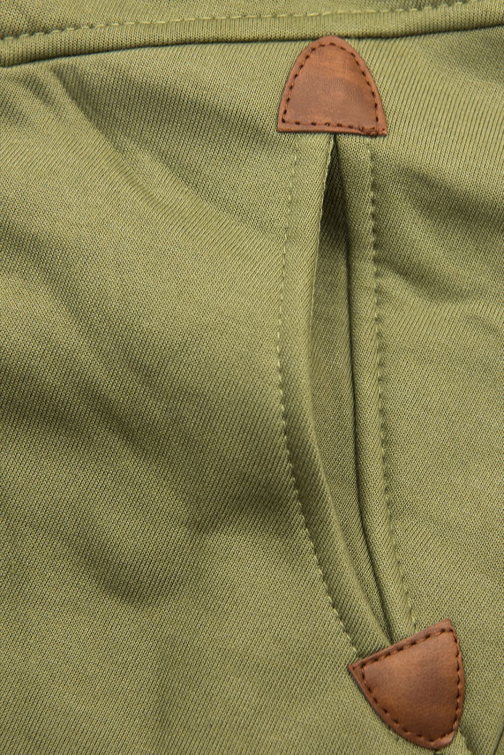 Kapuzenjacke mit 2-Wege-Reißverschluss khaki