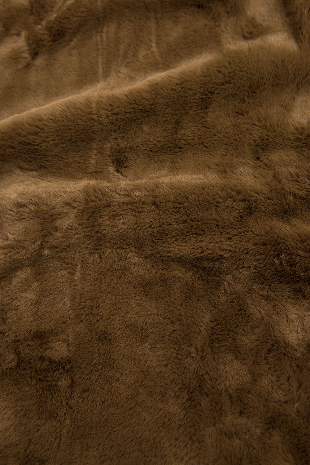 Winterparka mit abnehmbarem Kunstfell braun