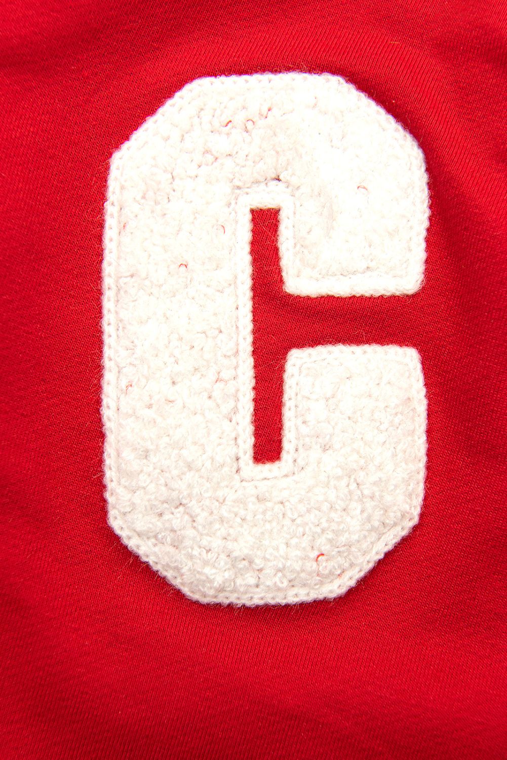 Sweatjacke im Collegestyle Rot