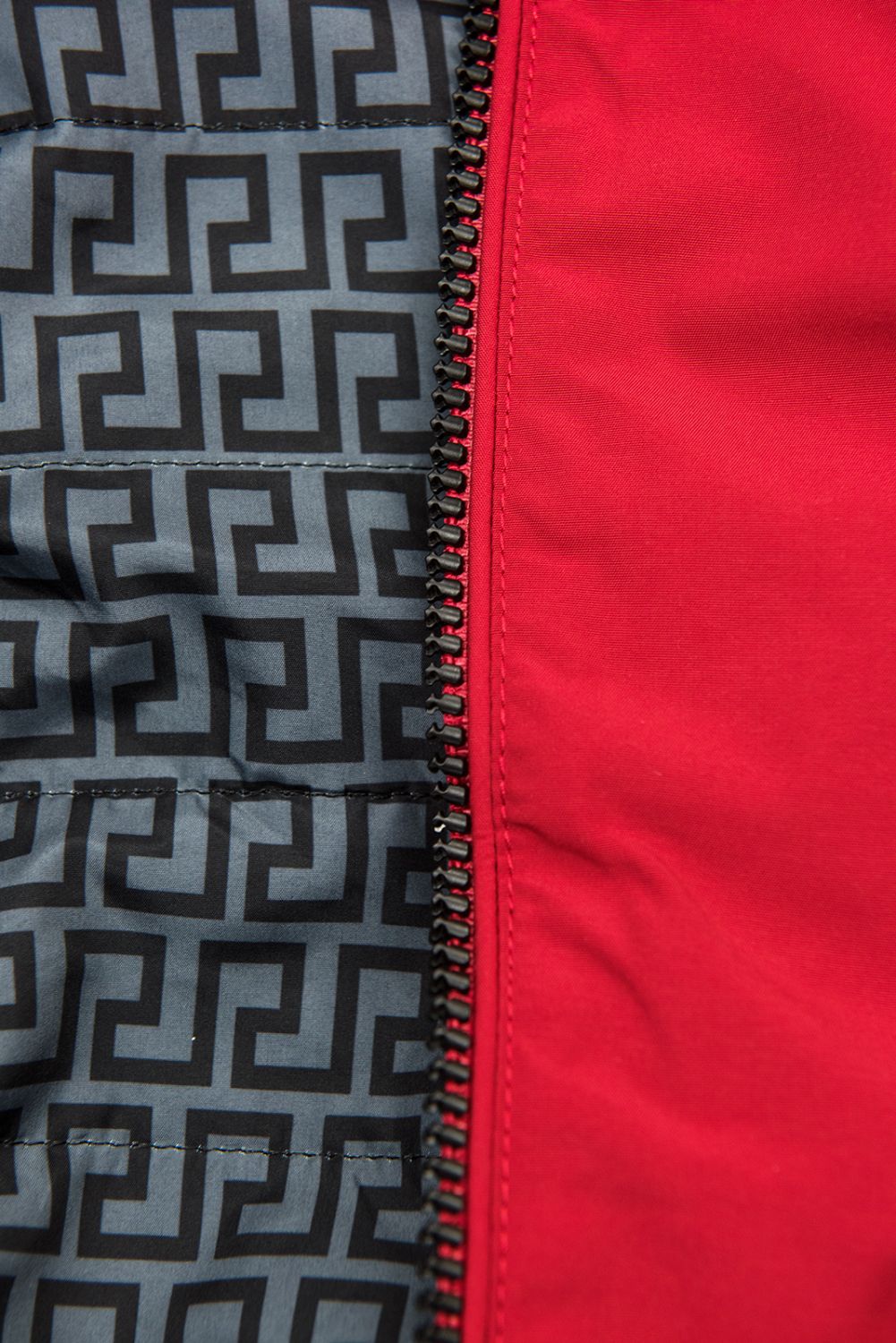 Leichter Parka rot/grau