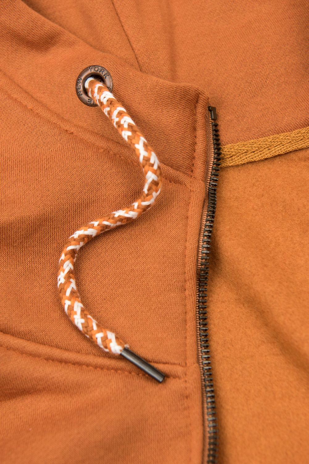 Sweatjacke mit Reißverschluss terakota