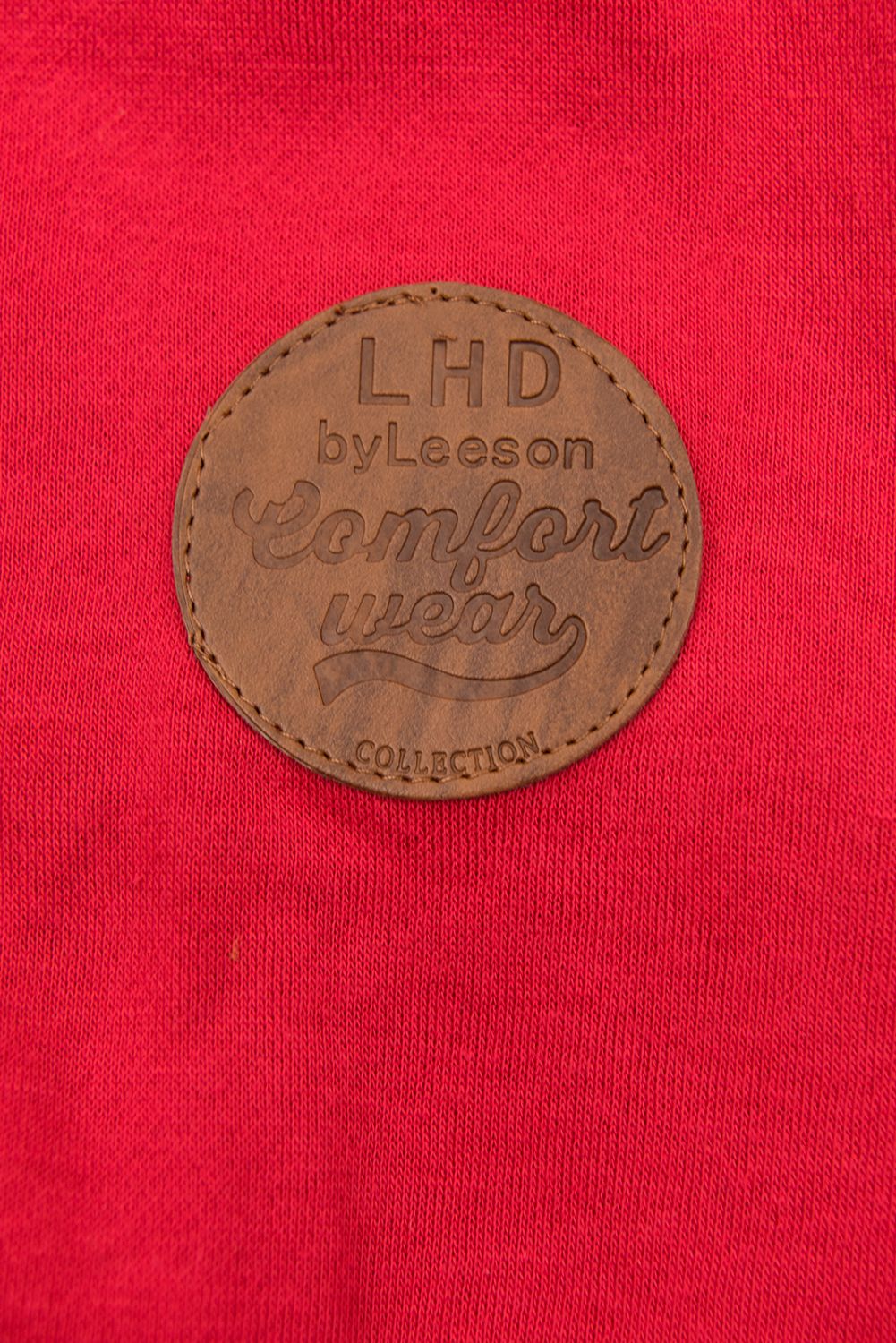 Sweatjacke mit Reißverschluss rot