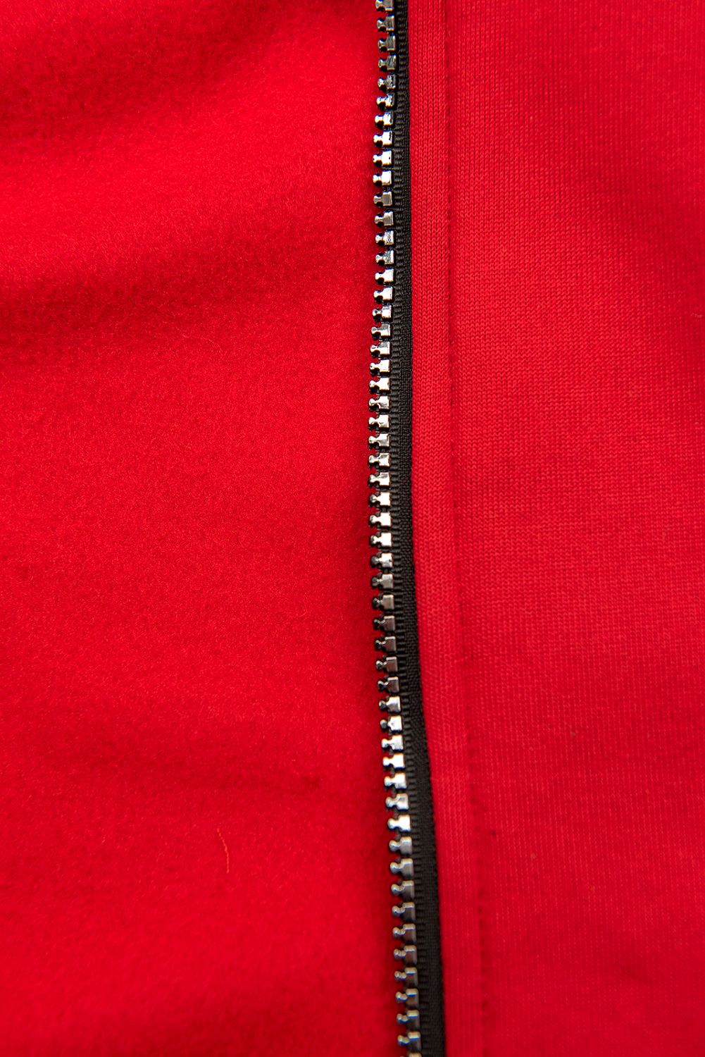 Sweatjacke mit Kordelzug in der Taille rot