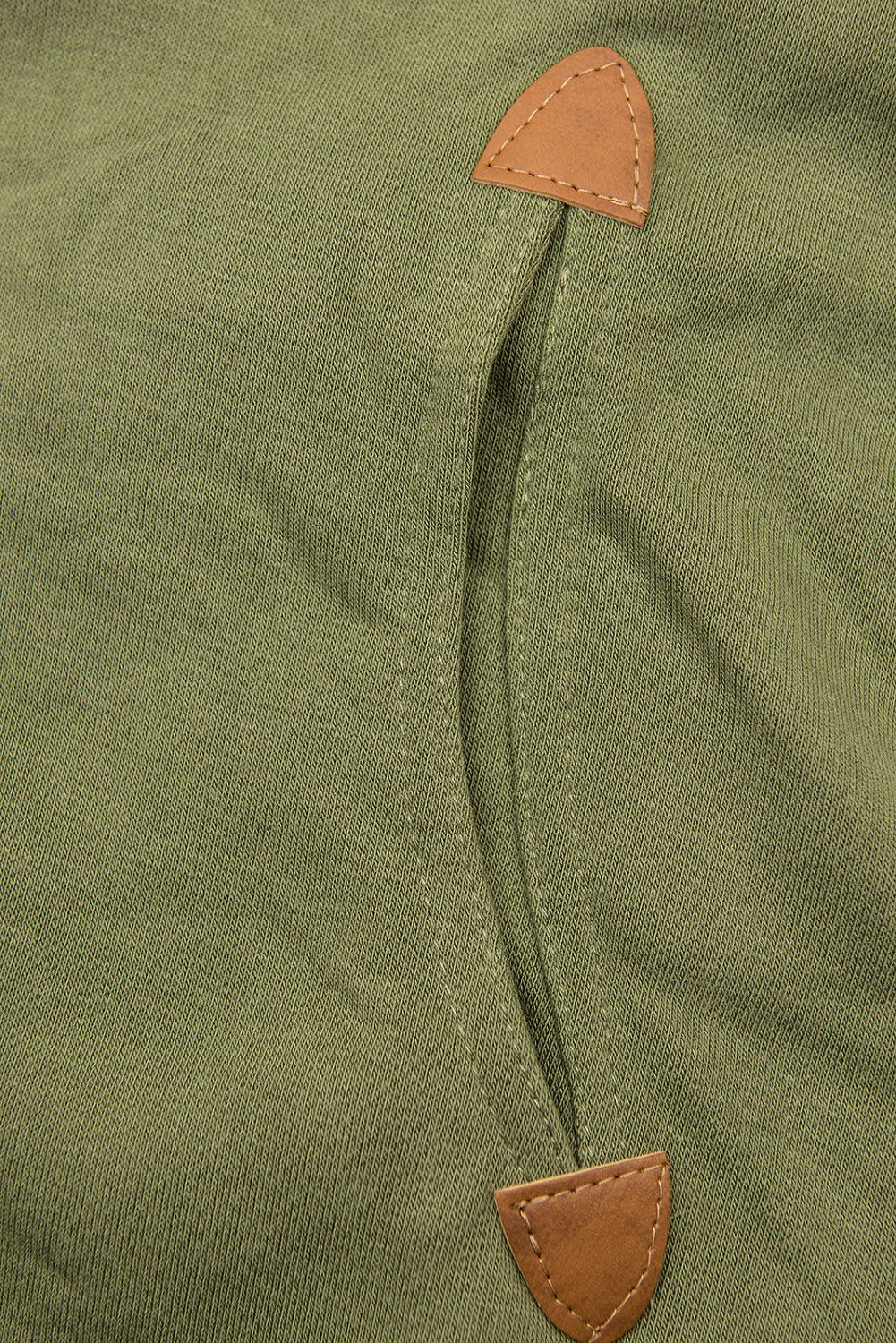 Verlängerte Sweatshirt /Sweatkleid grün