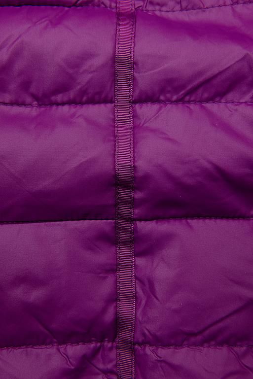 Steppjacke mit abnehmbarer Kapuze lila