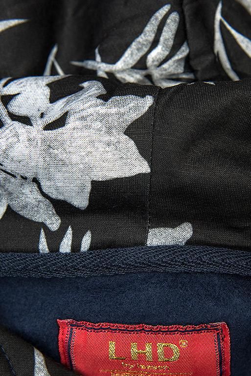 Verlängerte Sweatshirt/Sweatkleid mit Kapuze dunkelblau