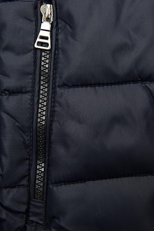 Steppjacke mit abnehmbarer Kapuze dunkelblau