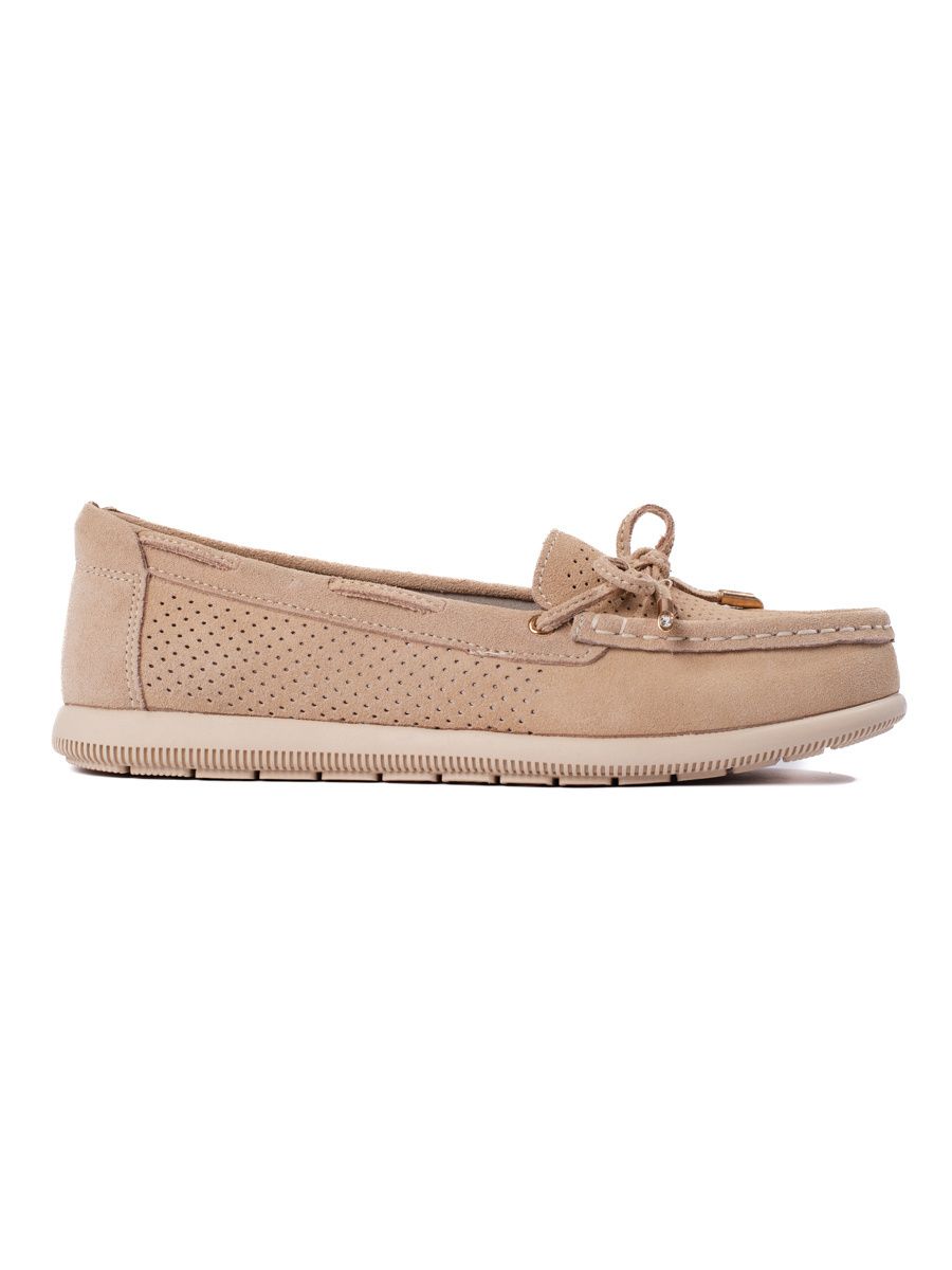 Beige Damen Mokassins