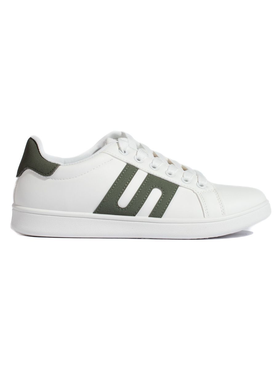 Weiß-grüne Damensneaker