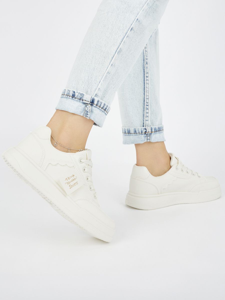 Beige Damen Sport Sneakers